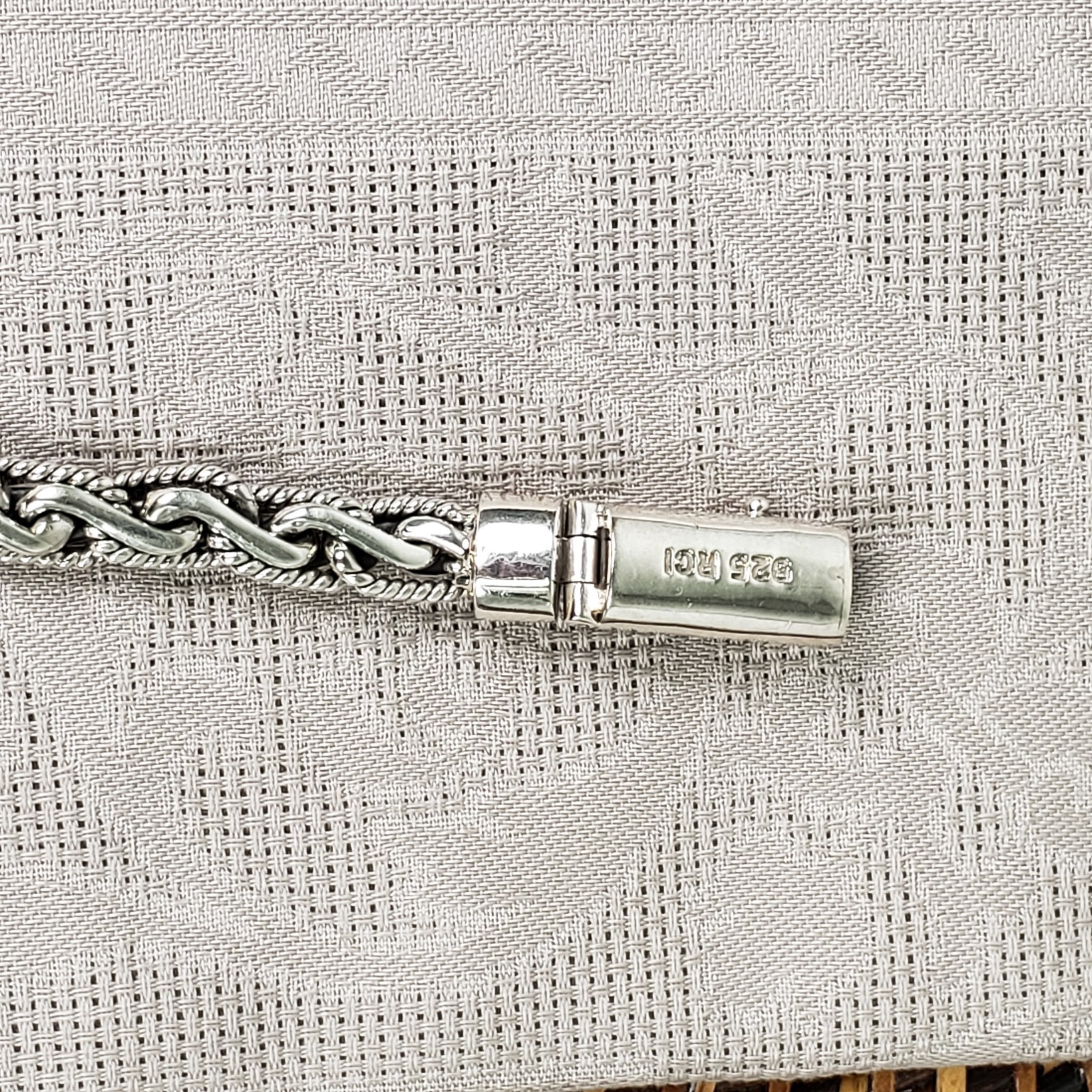 Vintage Phillip Gavriel PG Sterling Silver Woven Fleur-De-Lis ⚜ Bracelet RCI