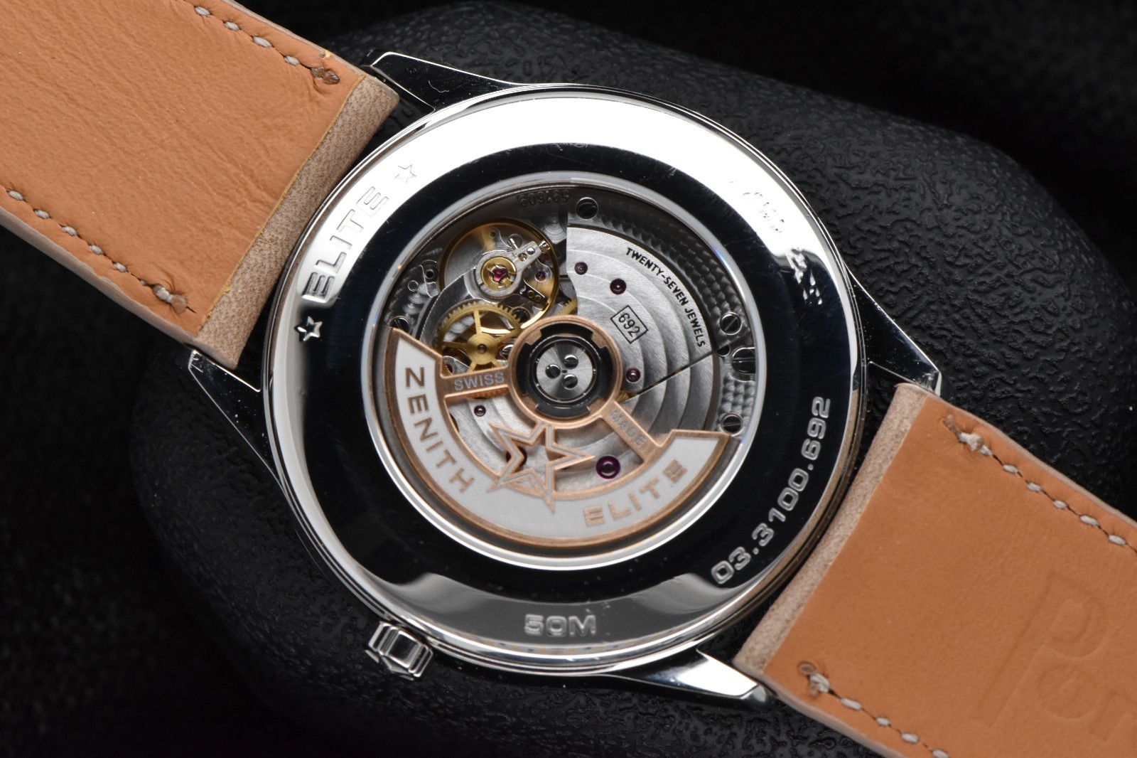 Zenith Elite Moonphase Automatic 40.5mm Stainless Steel Grey Dial 03.3100.692