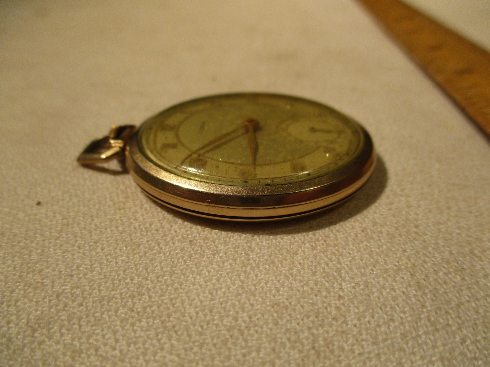 VINTAGE LYCEUM 10K GOLD FILLED YELLOW GOLD CASE 17 JEWEL MENS POCKET WATCH