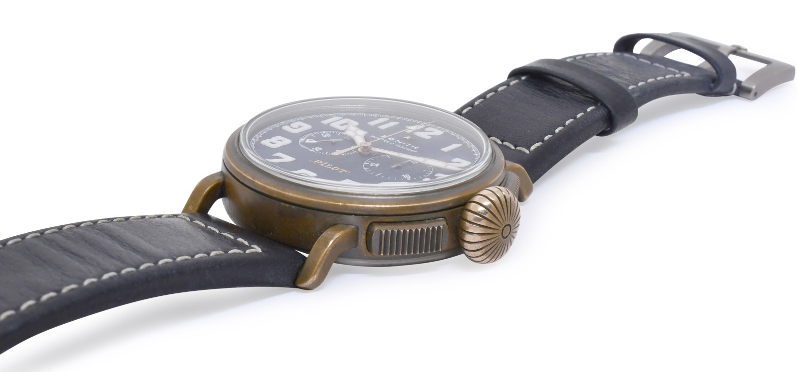Zenith Pilot Type 20 Chronograph Bronze Blue Dial 45mm Watch B/P ’20 29.2430.406