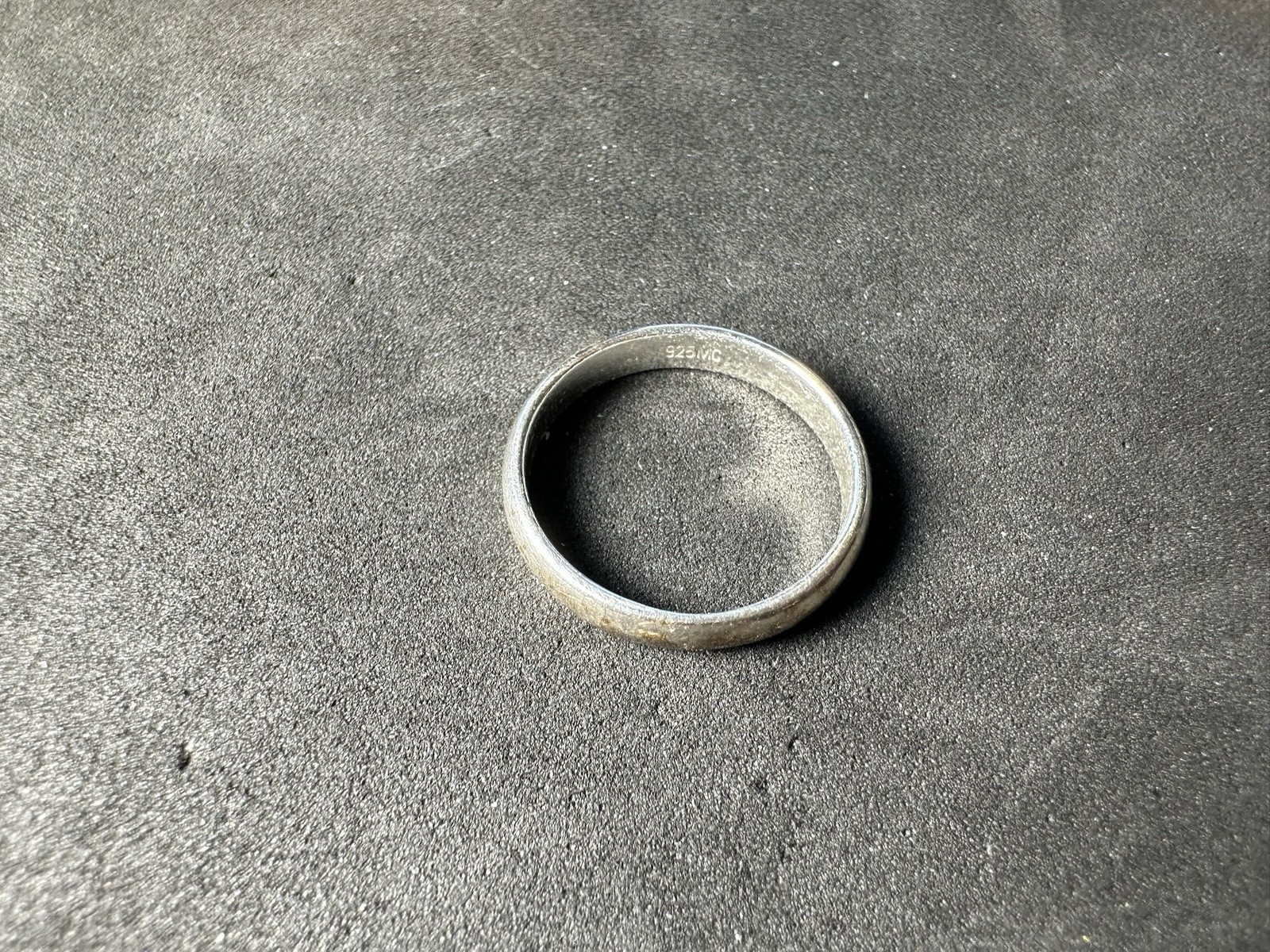 1.58g Vintage Sterling Silver 925 Band Ring Simple Stackable M Size 4.5