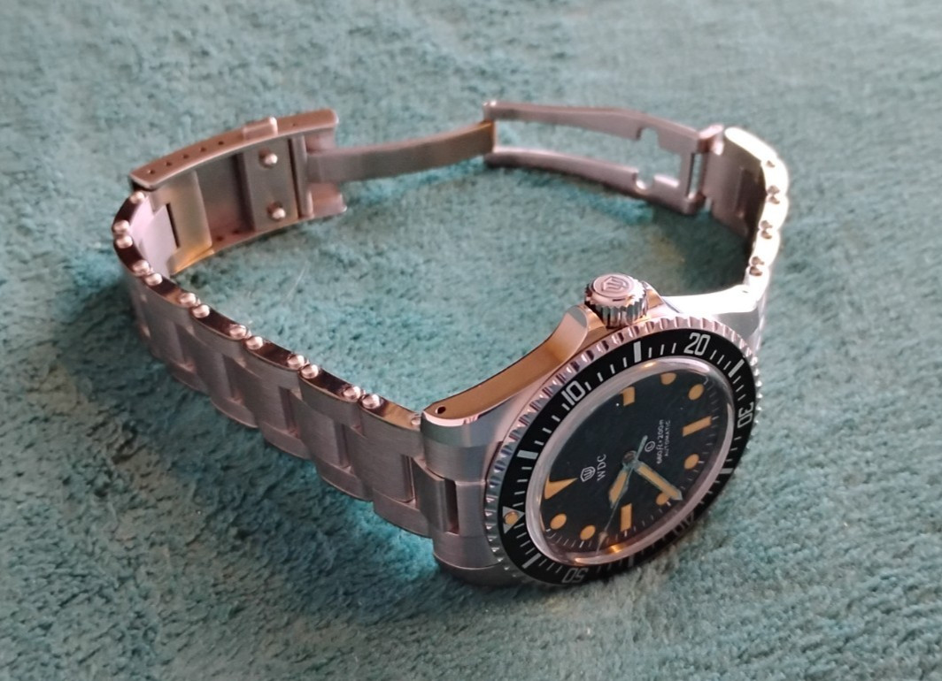 Retro 41mm Watchdives “Milsub” Automatic Diver; PT5000 4Hz, “Rivet” Bracelet!