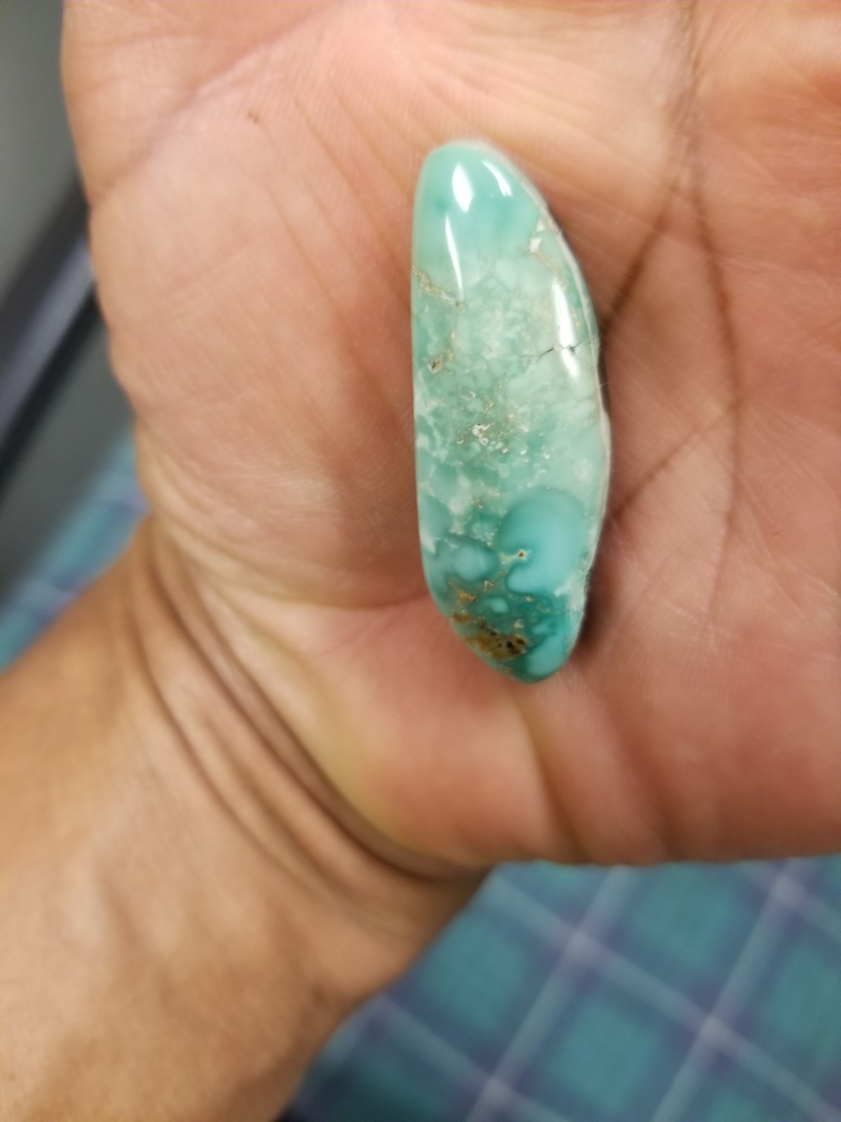 Stormy Mountain Turquoise 49 ct. Cabochon Estate Find Old Stock