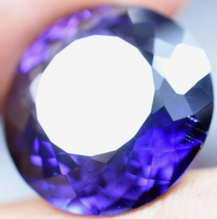 Natural 28.40 Ct Boysenberry Sapphire GGL Certified fabulous Loose Gemstone