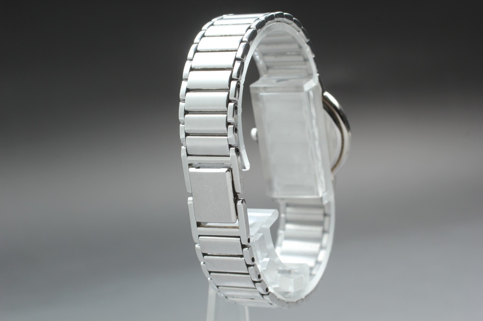 Rare! YVES SAINT LAURENT 2200-H19977 Orange Women 24mm Quartz Watch From JAPAN
