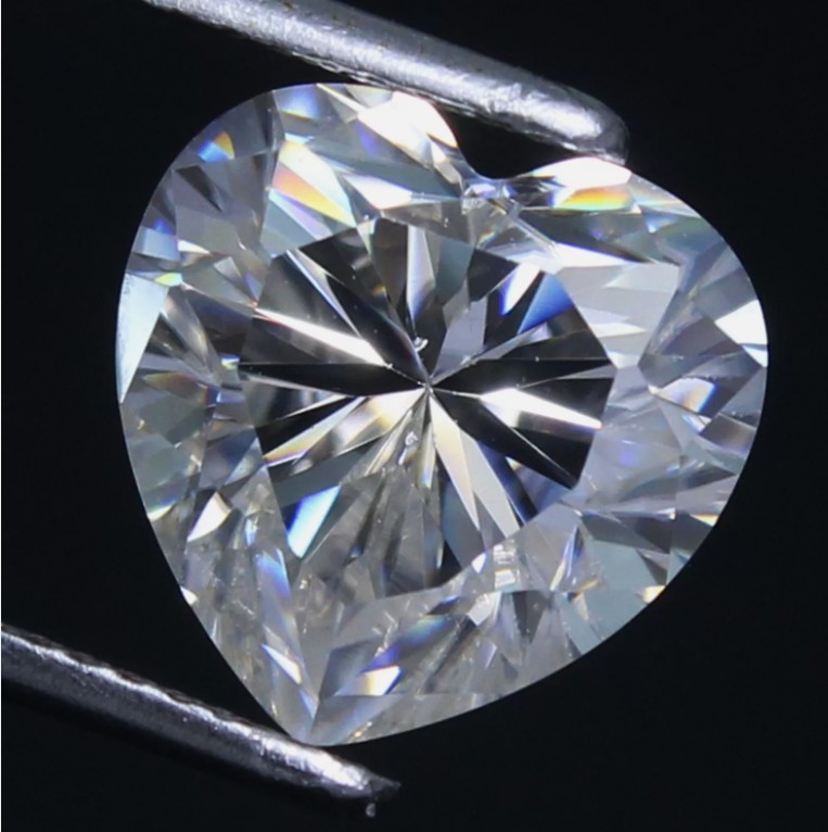 Certified 1 Pc Loose CVD Diamond D Color 5 x 5 mm Heart Shape IF Clarity