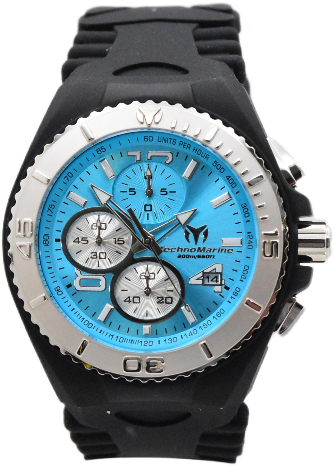 TechnoMarine Cruise JellyFish Men’s 46mm Blue Dial Chrono Watch TM-125041