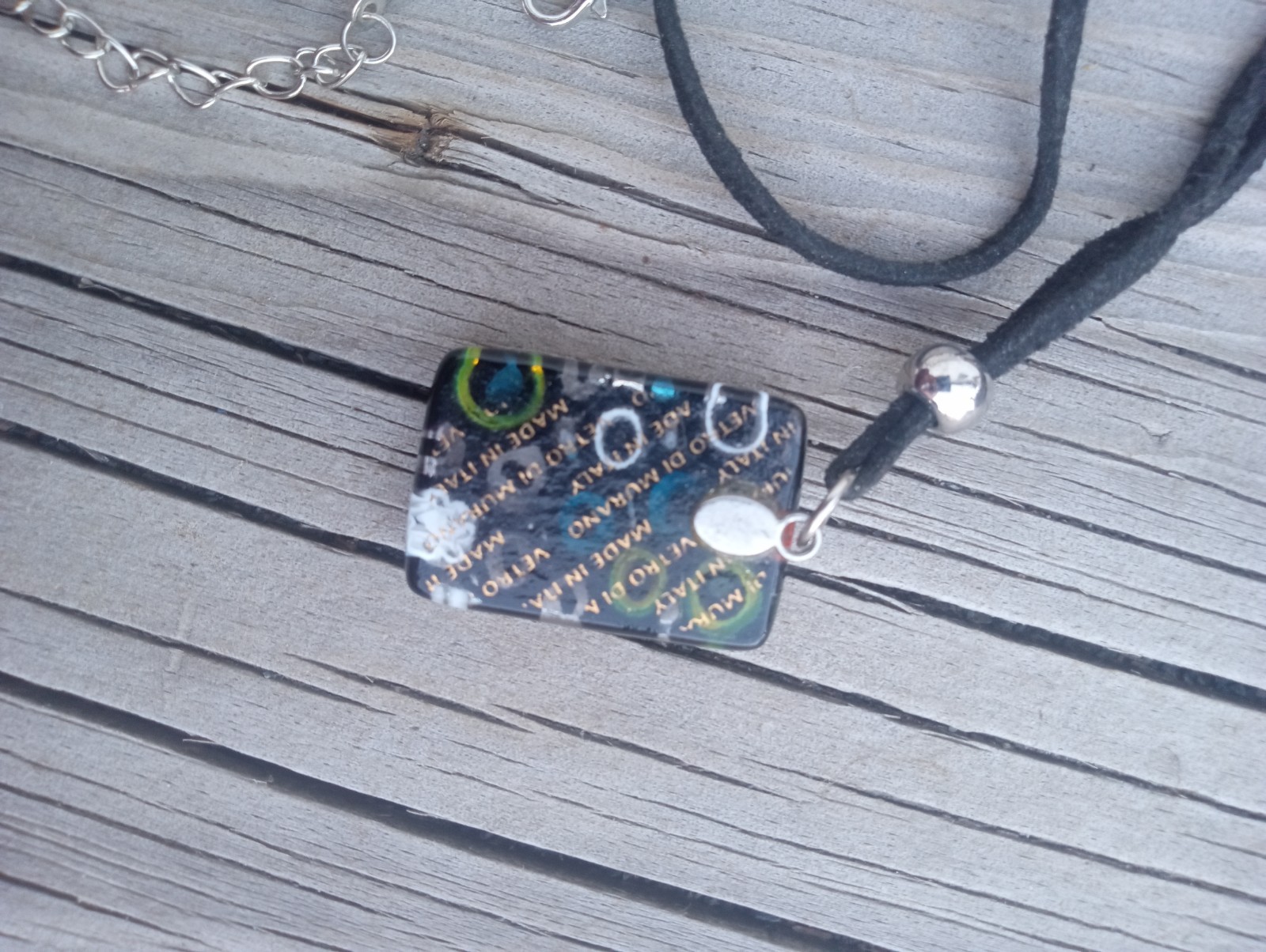 VETRO DI MURANO GLASS ITALIAN ART PENDANT NECKLACE MURANO GLASS
