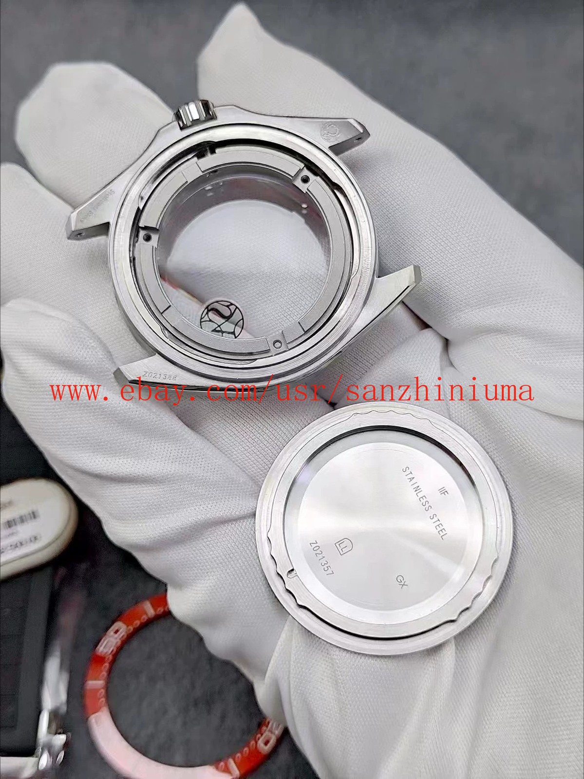 42mm Watch Case + Dial + Hands + Strap Seamaster 600m Kit Suitable for 2824