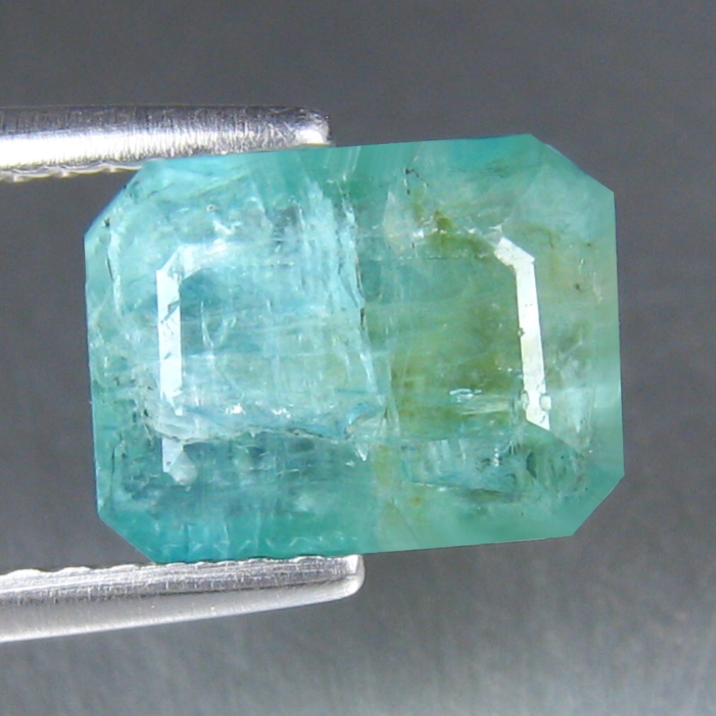 1.78 CT OCTAGON 9.05X6.91 MM 100% NATURAL UNHEATED GREENISH BLUE GRANDIDIERITE