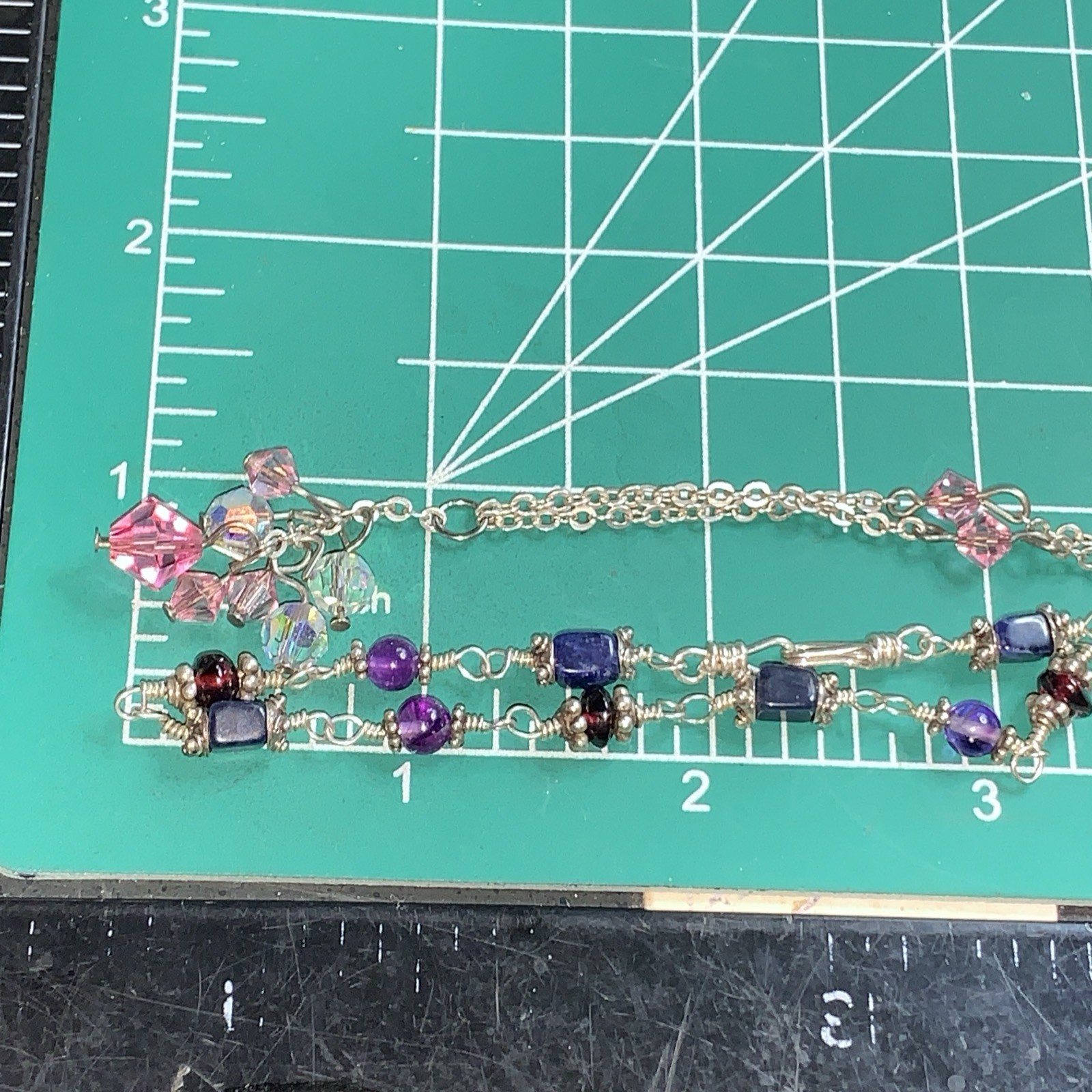 STERLING SILVER 925 Lot Necklace Charms SS16 Classy Fashion Stone Bracelet
