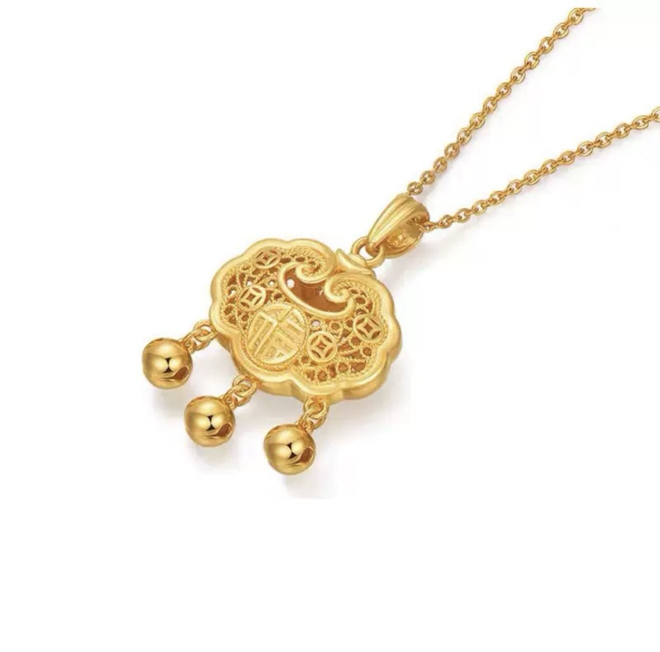 Titanium Steel Gold Tone Necklace 45+5cm Adjustable Chain Gift Box Included
