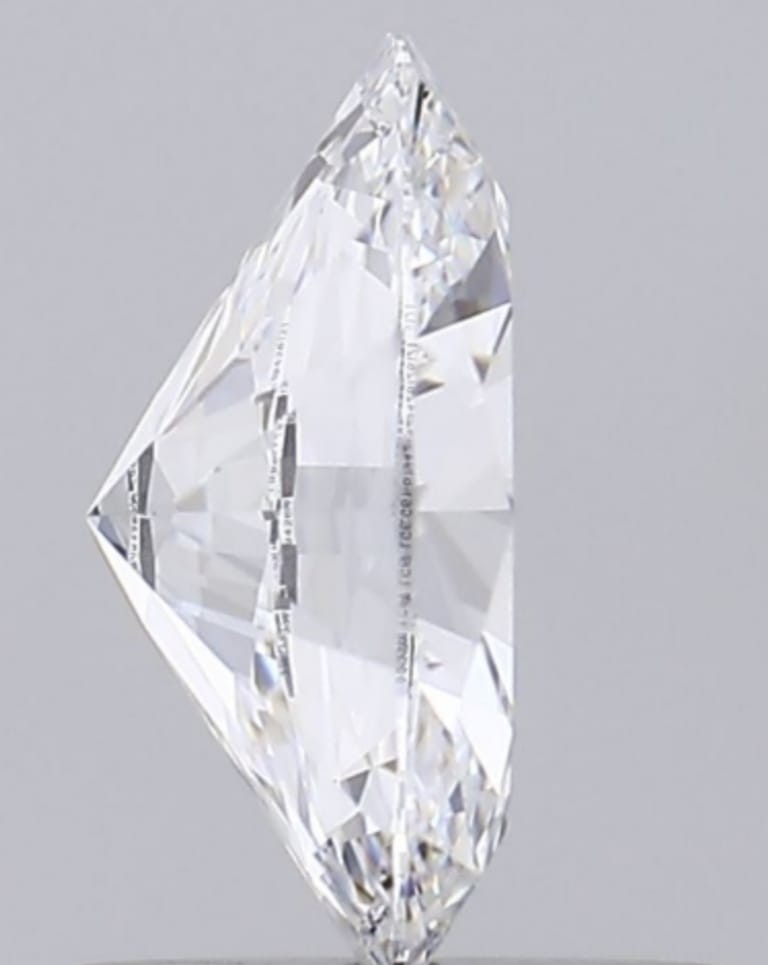 0.6 Ct Oval Cut IGI Certified Lab Grown CVD Diamond D Color VS1 Clarity Stone