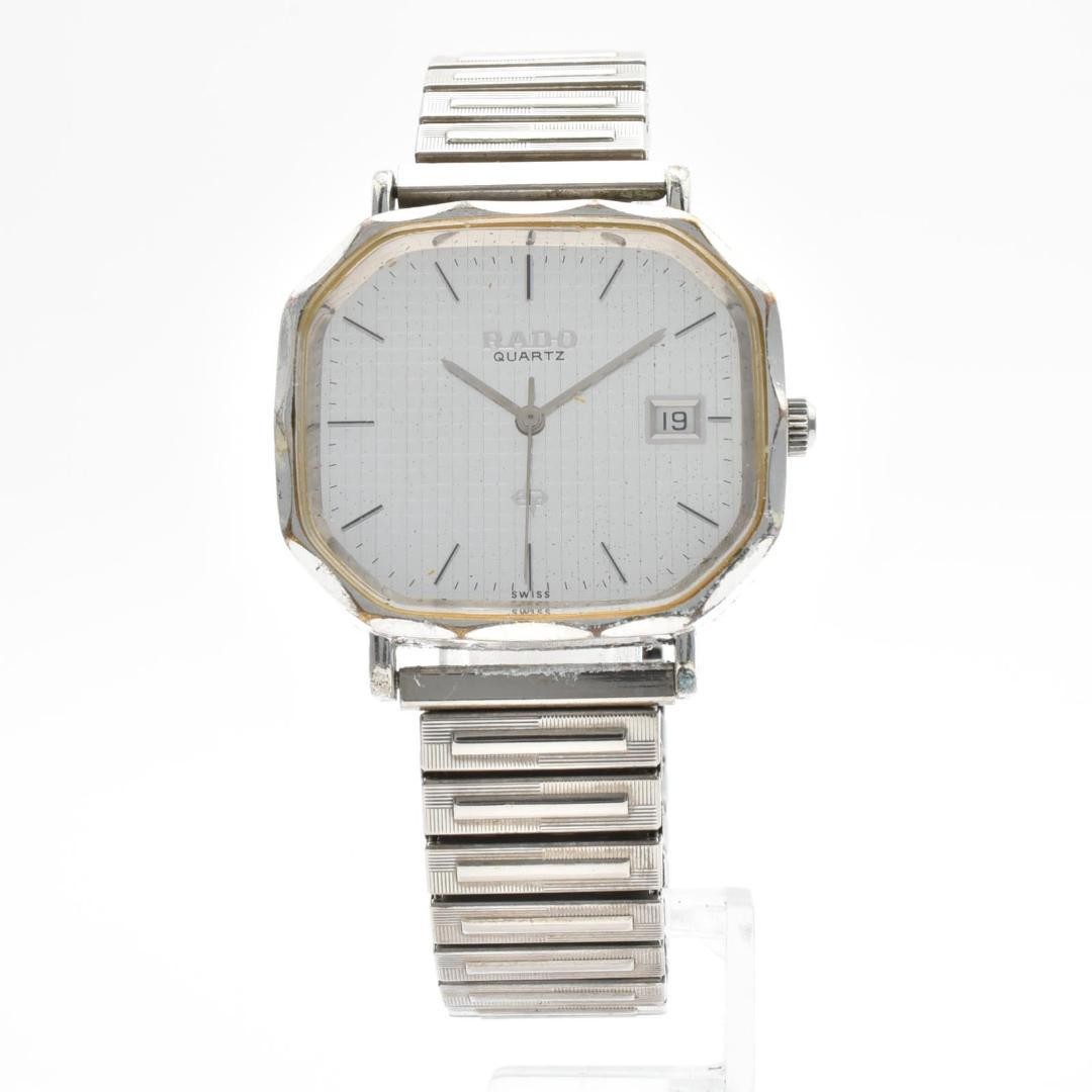 RADO Men’s Watch, Silver, Date, Quartz, 2085