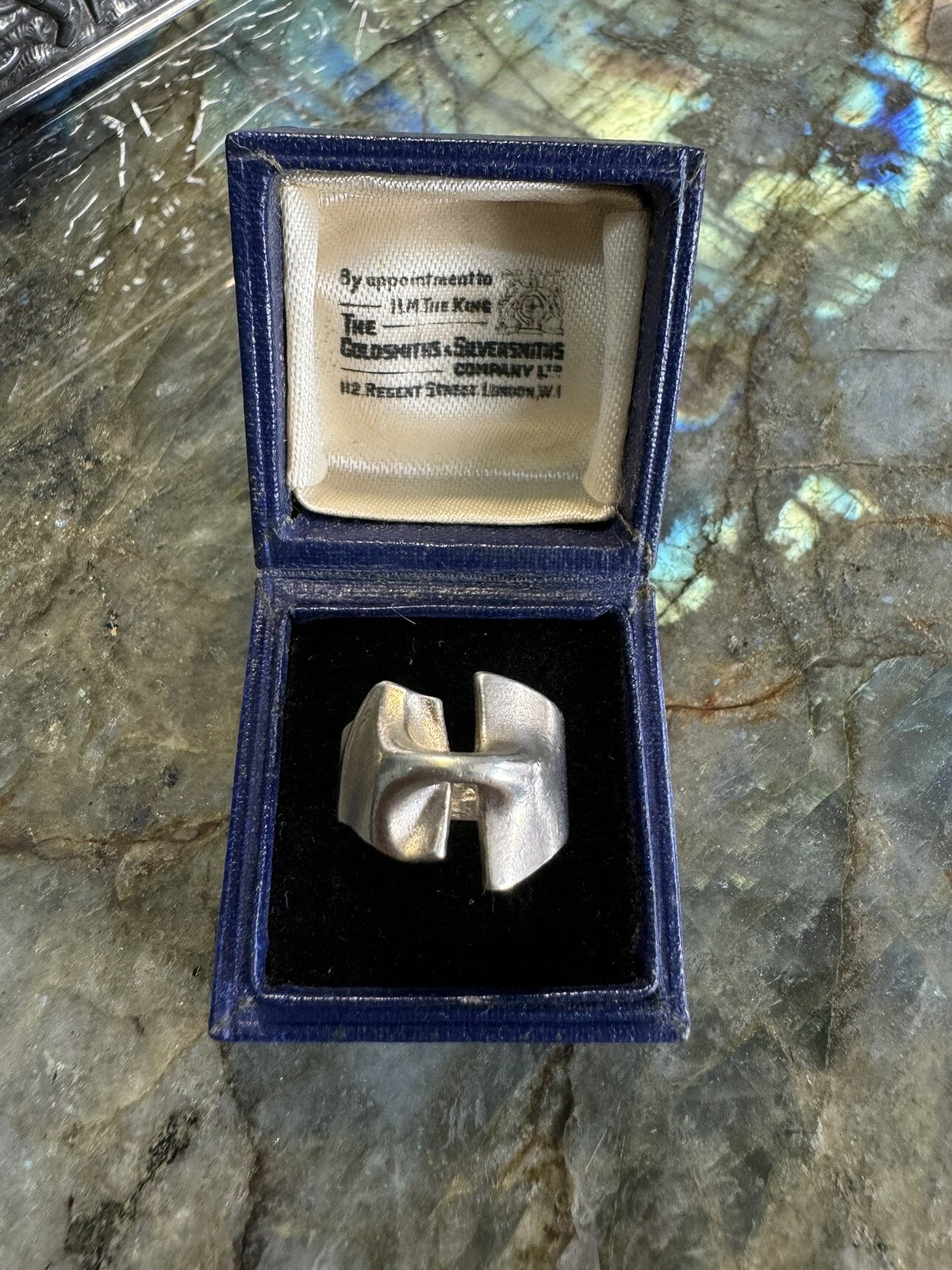 Whole body s925 silver ring male and female elephant iceberg sculpture design