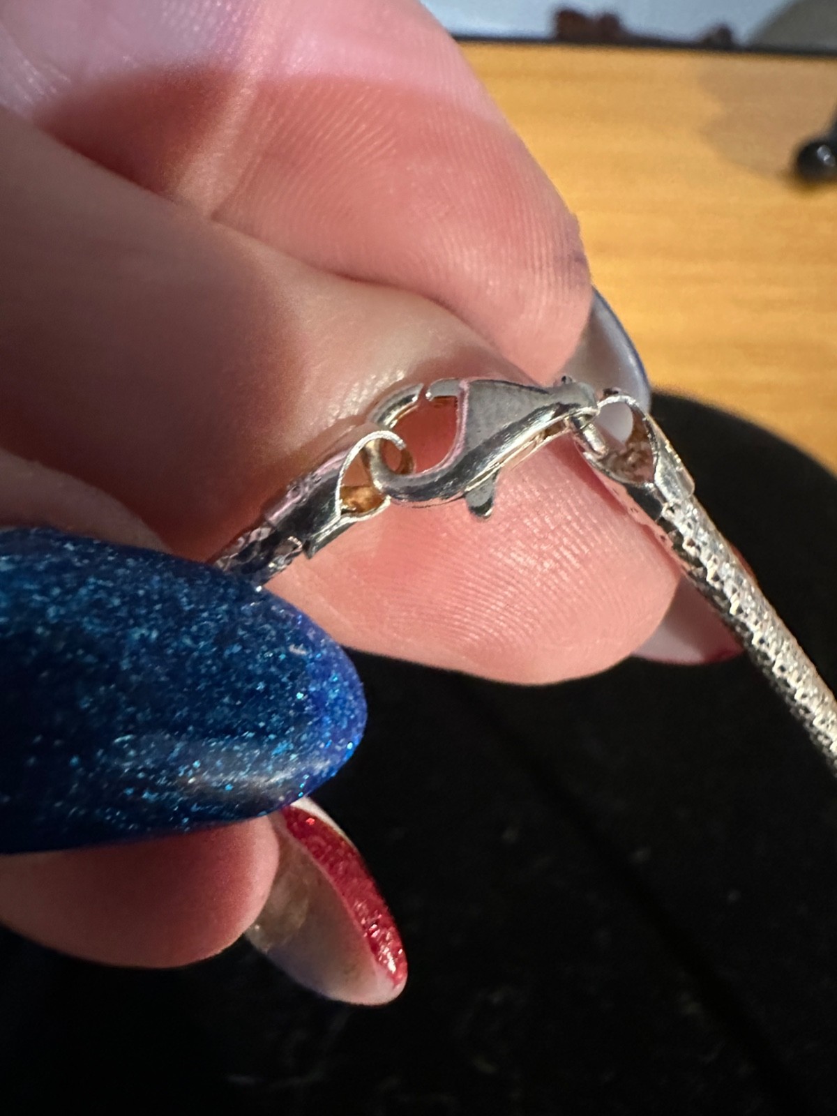 Milor 925 Silver Necklace with Pink Gem