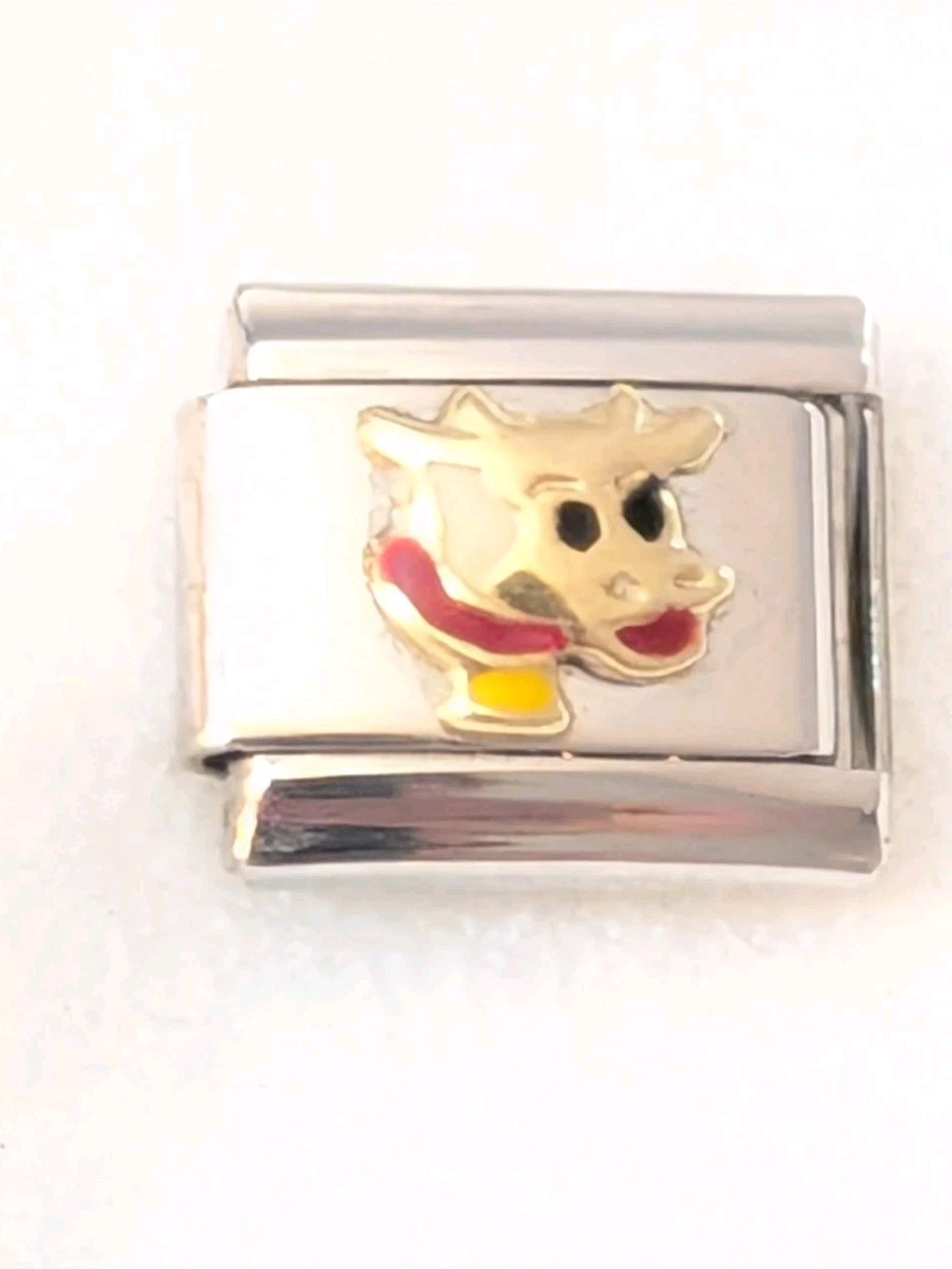 Authentic Puzzle Collection Cow Italian Charm 9mm P215