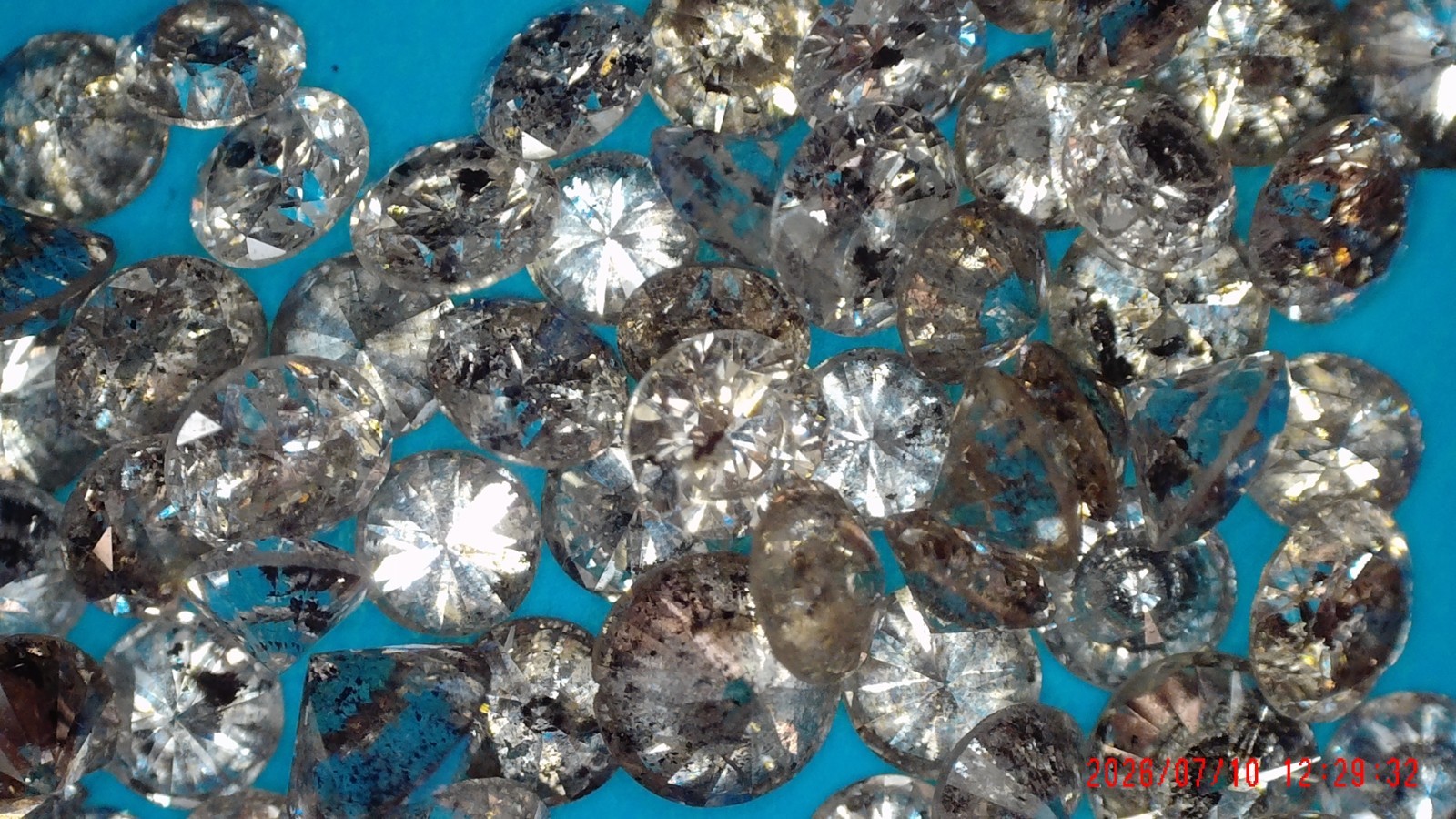 2ctw Round Brilliant cut Gray Salt Pepper .01ct .03ct .04ct Loose Diamond Lot