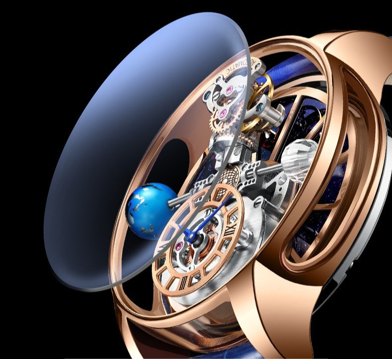 PINDU Men’s Quartz Watch 46mm Steel Case Sapphire Crystal Dress Concise Watch
