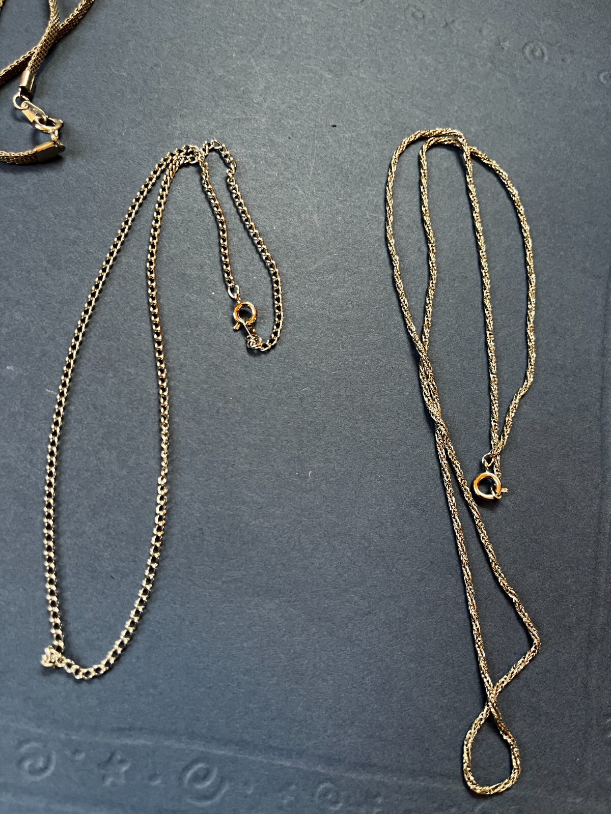 Lot of Various Styles of Mesh Basic Twist Silvertone Chain Necklace – 16-24 inch