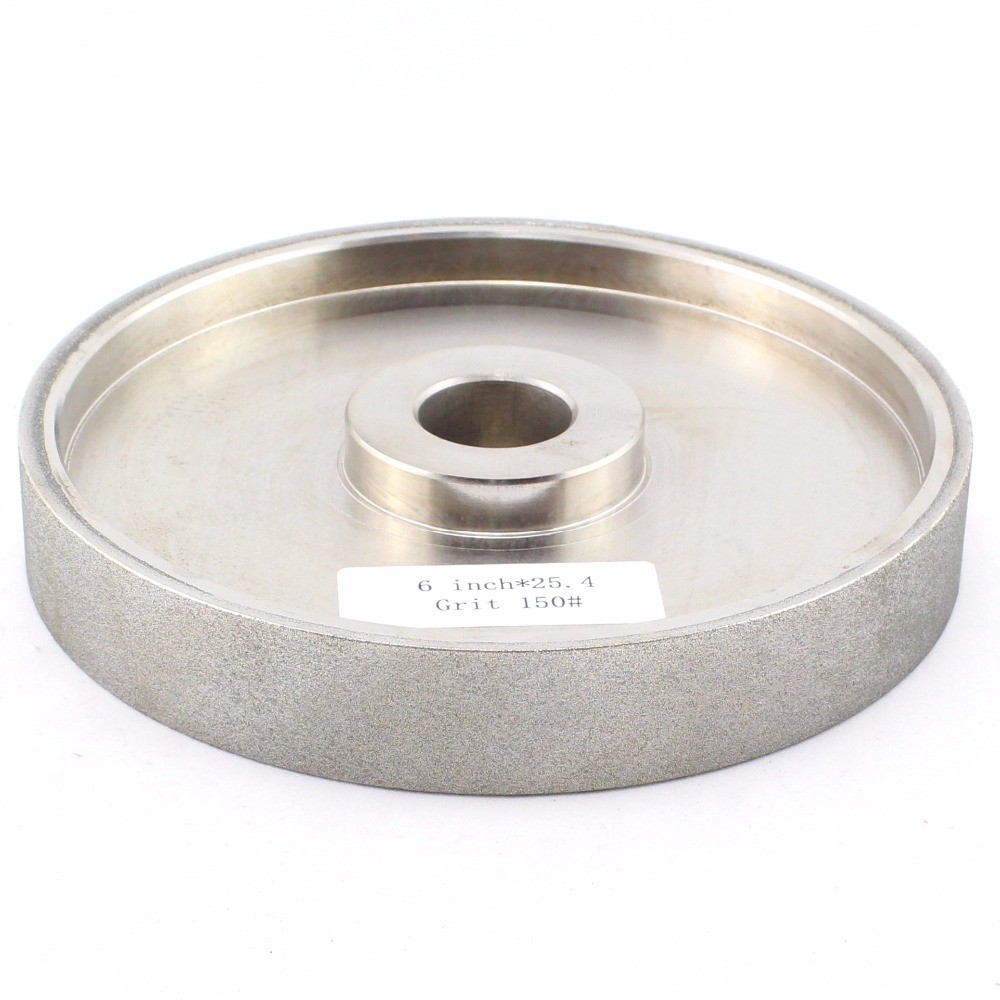 6″ inch 46-800 Grit Facing Diamond Grinding Wheel Coated Bore Size 1″ W Bushing