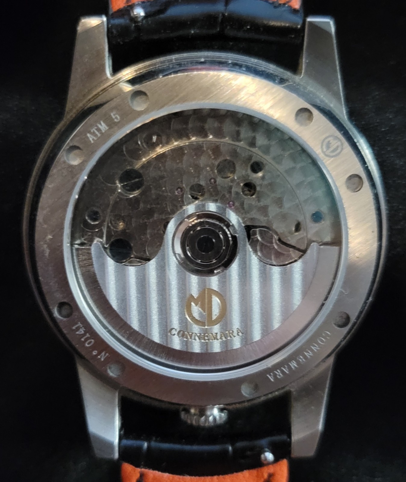 Martin Design Studio Watch Connemara Ink Linen Dial Double Balance Wheel