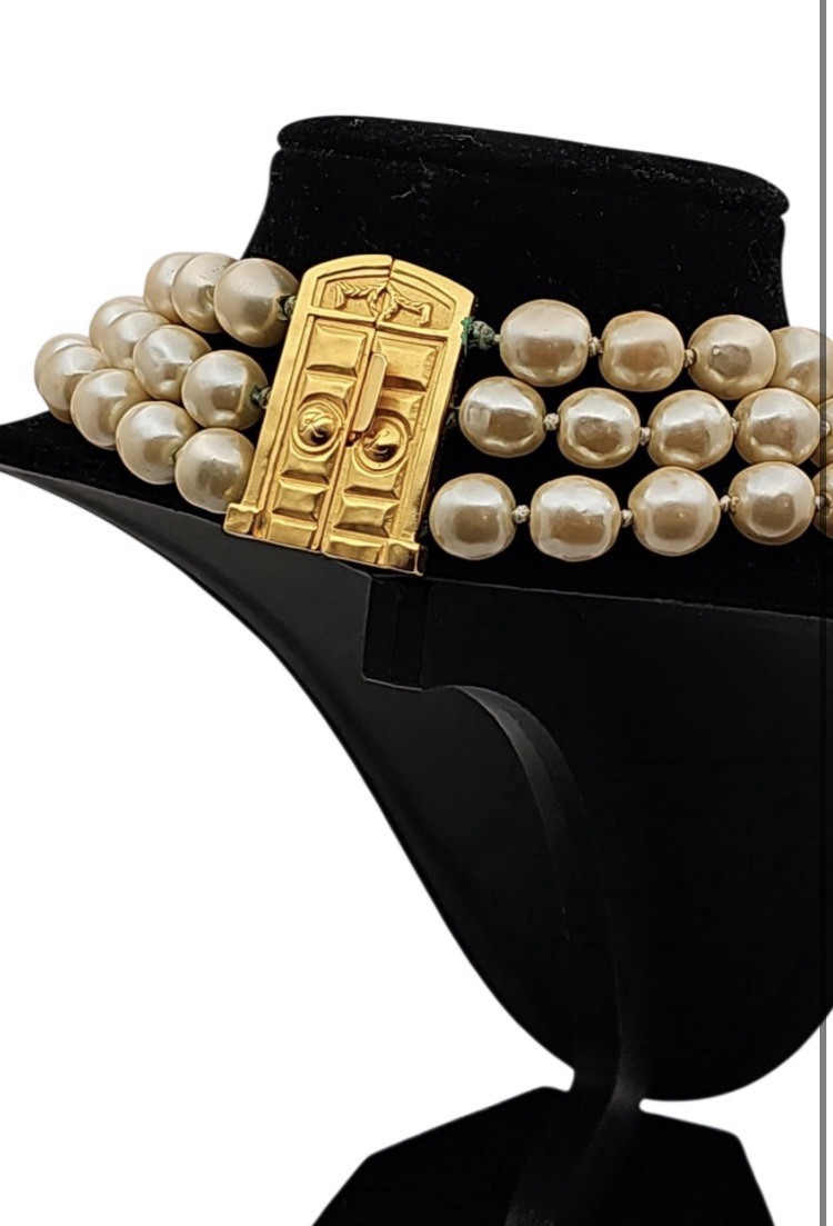 Karl Lagerfeld French Window French Door Necklace RARE investment Piece