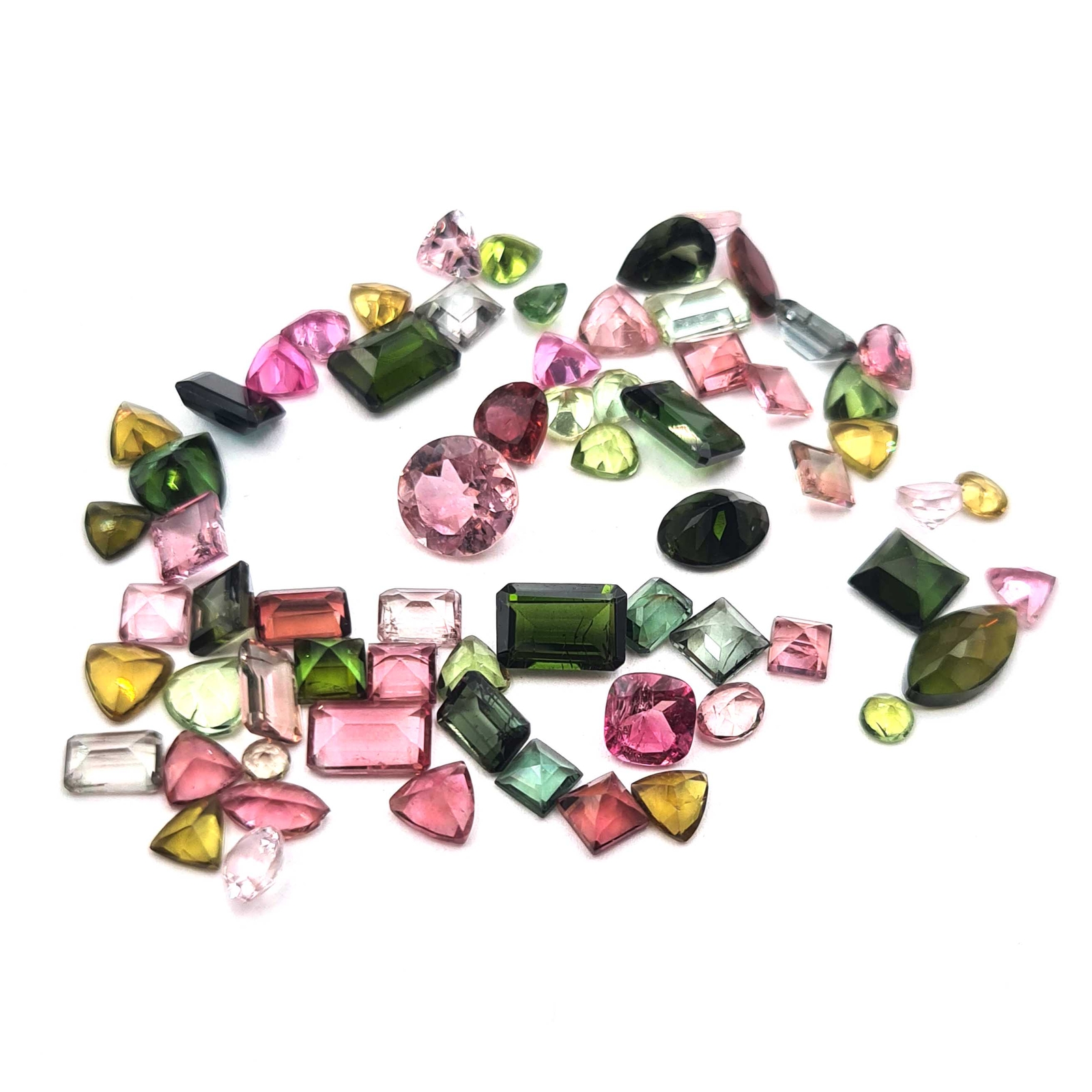 Natural Multi Tourmaline Pear Cut Loose Stone Lot 16 Pcs 3-7 MM 5 CT