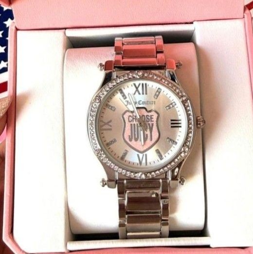 Juicy Couture ladies’ wristwatch rhinestone sparkling quartz wristwatch pave set
