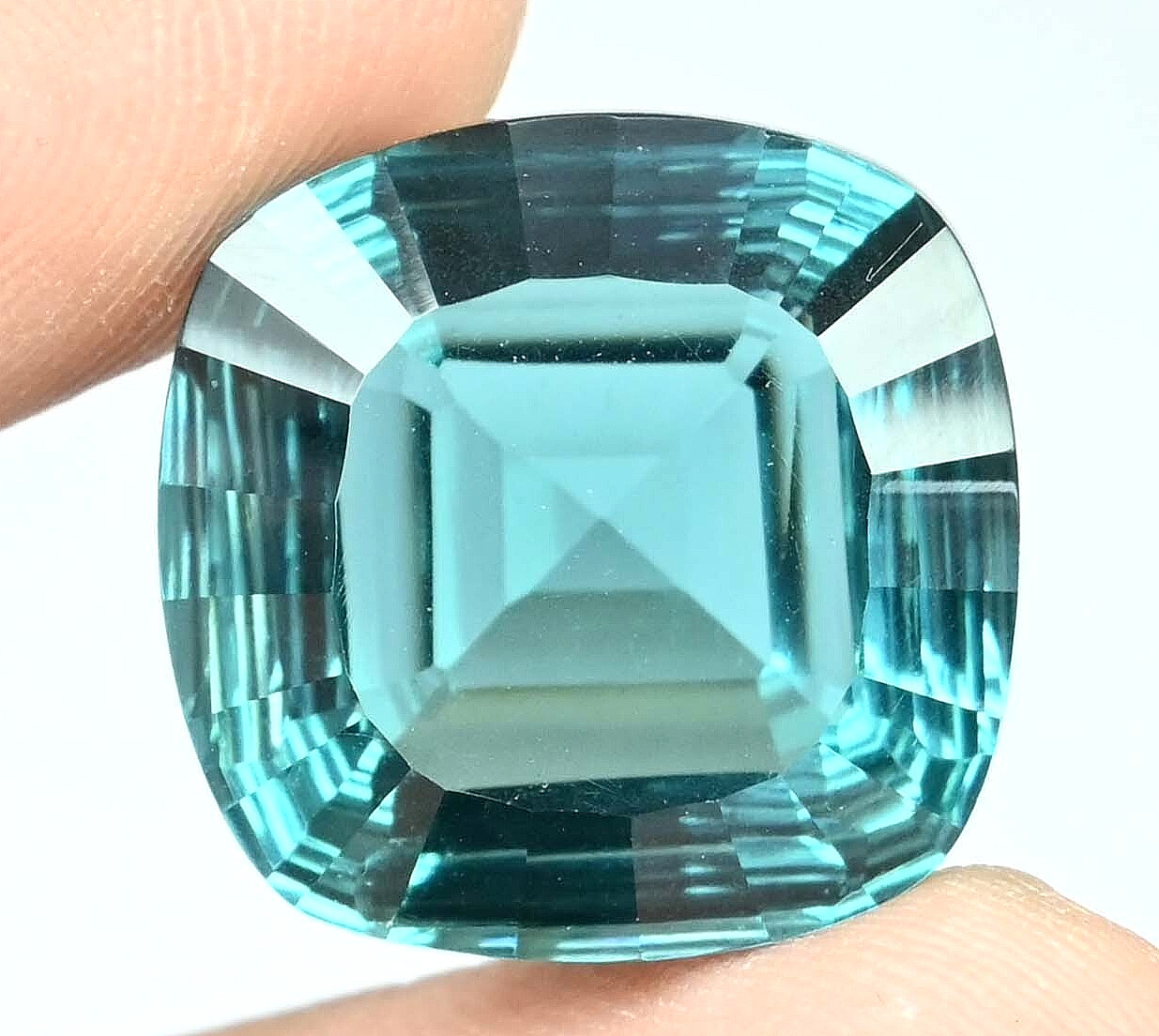FLAWLESS 22.65 Ct Natural Greenish Neon Blue Paraiba Tourmaline Loose Gemstone
