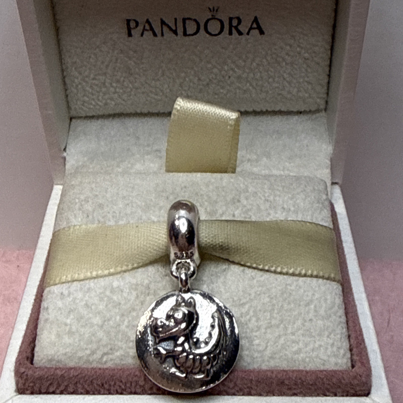 132A NWOT AUTH PANDORA SS CHINESE ZODIAC DRAGON DANGLE #790878 RARE/RETIRED!