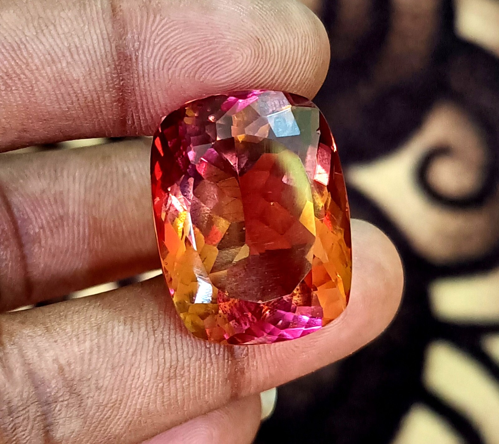 NATURAL Zultanite (7 Color-Change) Loose Certified GEMSTONE Cushion Cut 63.5 Ct