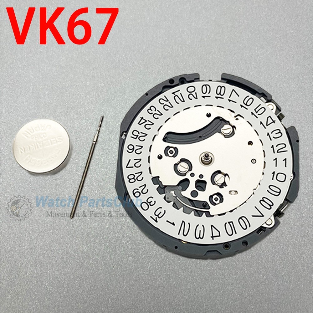 Japan VK63 VK64 VK67 VK68 Quartz Movement Aftermarket Watch Replacement Parts
