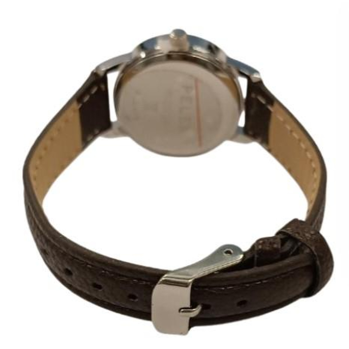 Ladies Watch Classic Dark Brown Dial Brown Leather Strap Splash Proof Office Day