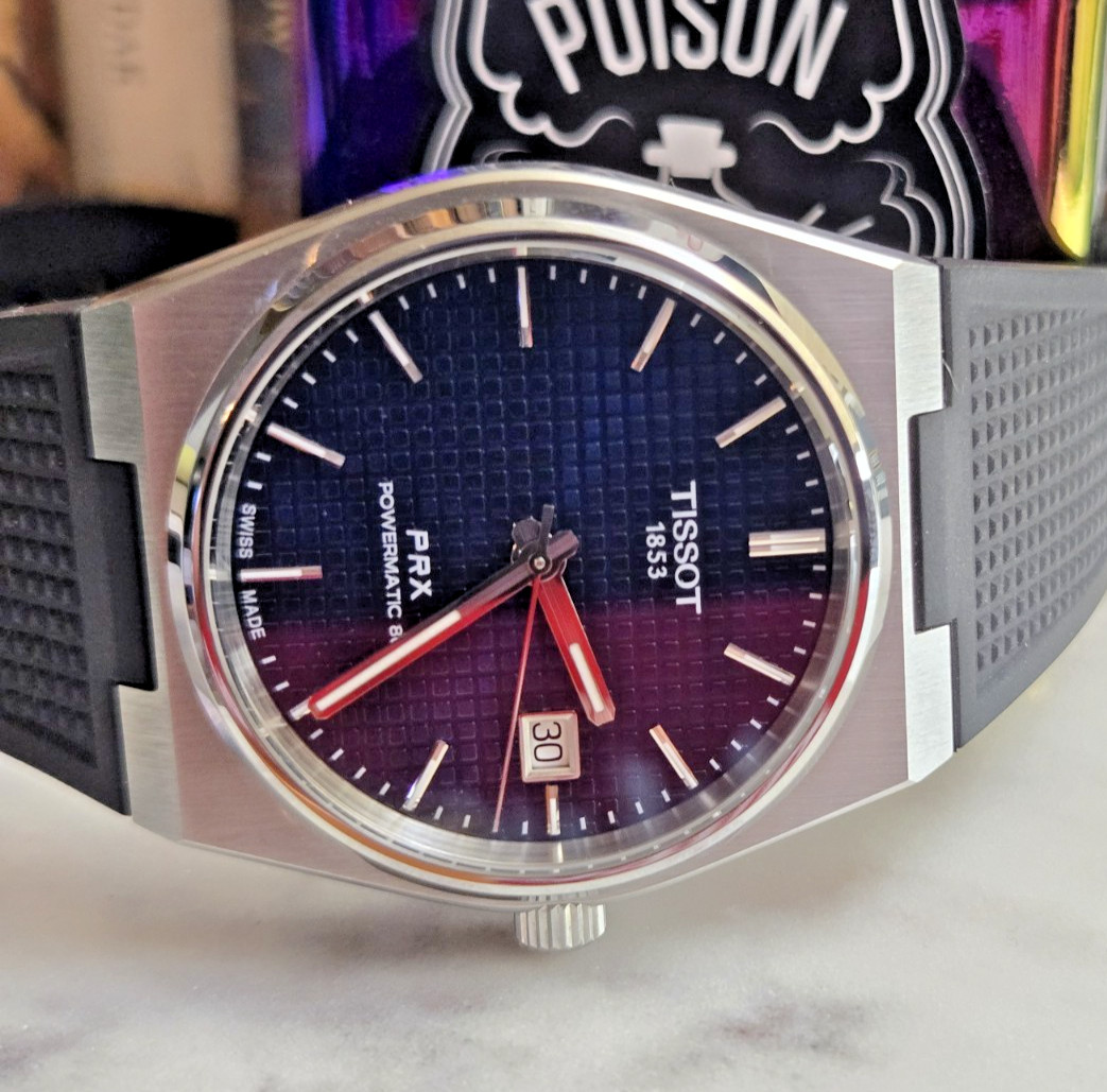 Tissot PRX Powermatic 80 Auto Blue Dial Steel Sapphire 100m Black Rubber