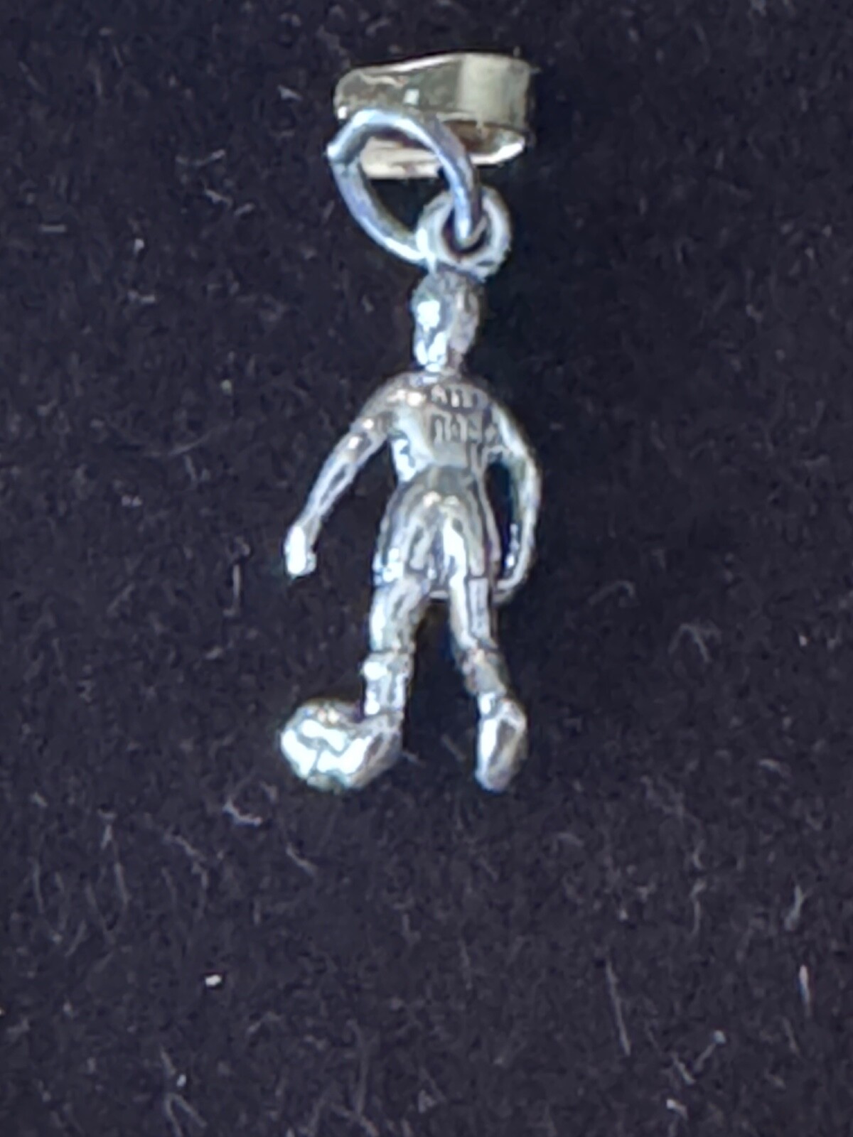 New Sterling Silver Rembrandt Female Soccer Player Charm #3372