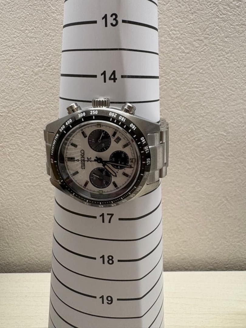 Seiko Prospex SPEEDTIMER SBDL085 Solar Chronograph 39mm Panda Dial 10ATM Mens