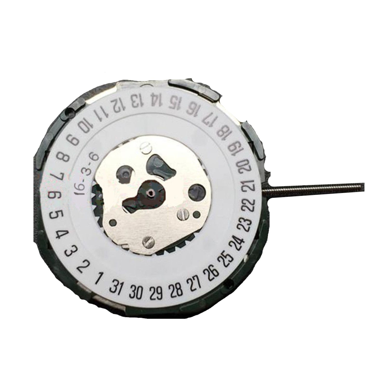 Quartz Watch Movement with Battery Stem Hour Wheel Date @6 for Miyota 2115 Parts