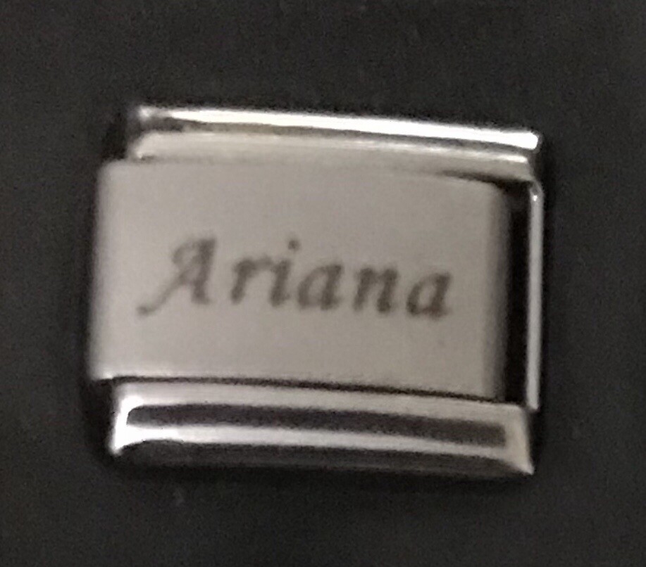 Ariana Laser ITALIAN CHARM Name Link 9MM