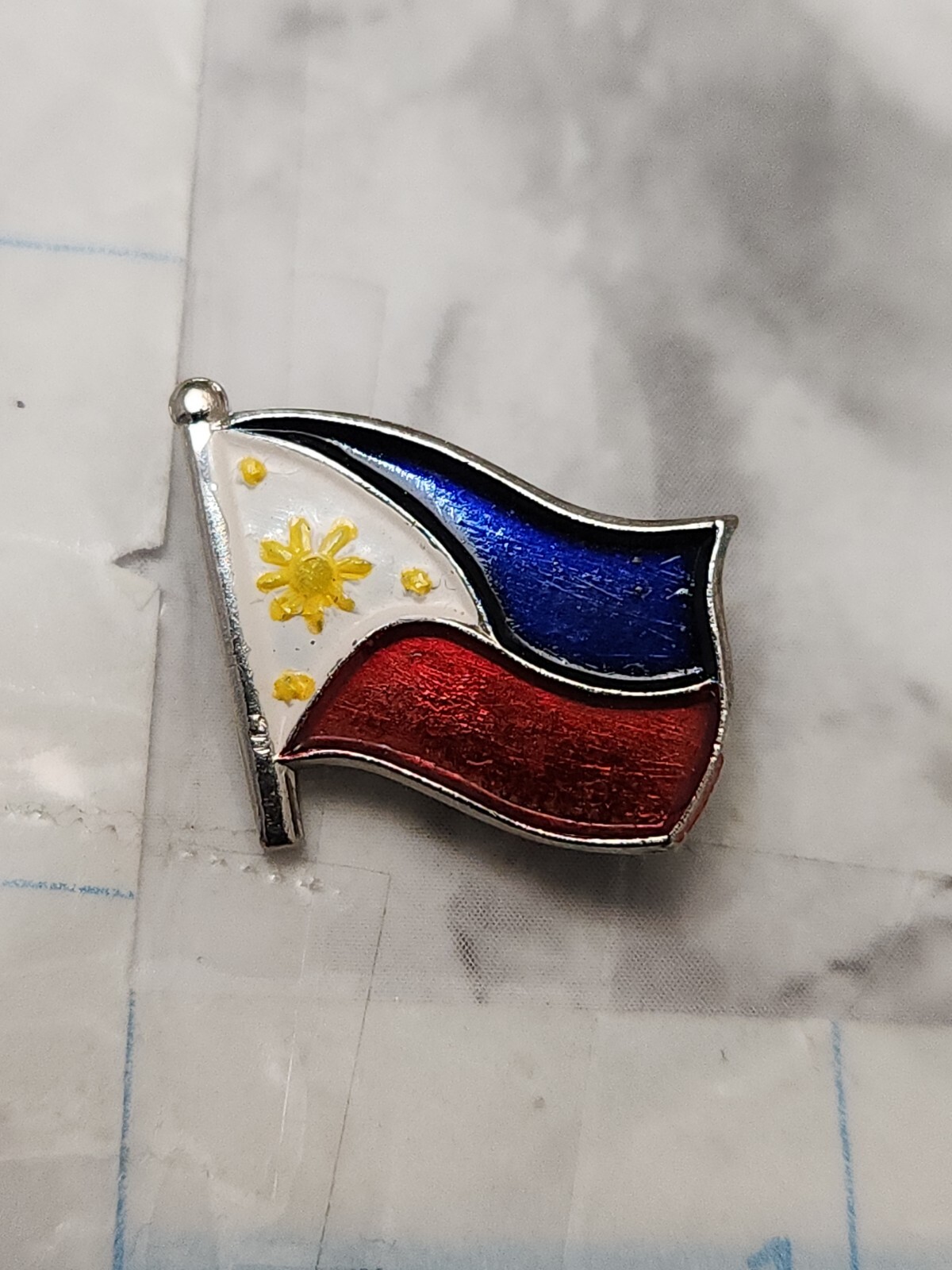 Philippines Lapel Pin / Philippines Pin Hat Lapel Flag Pin Vintage