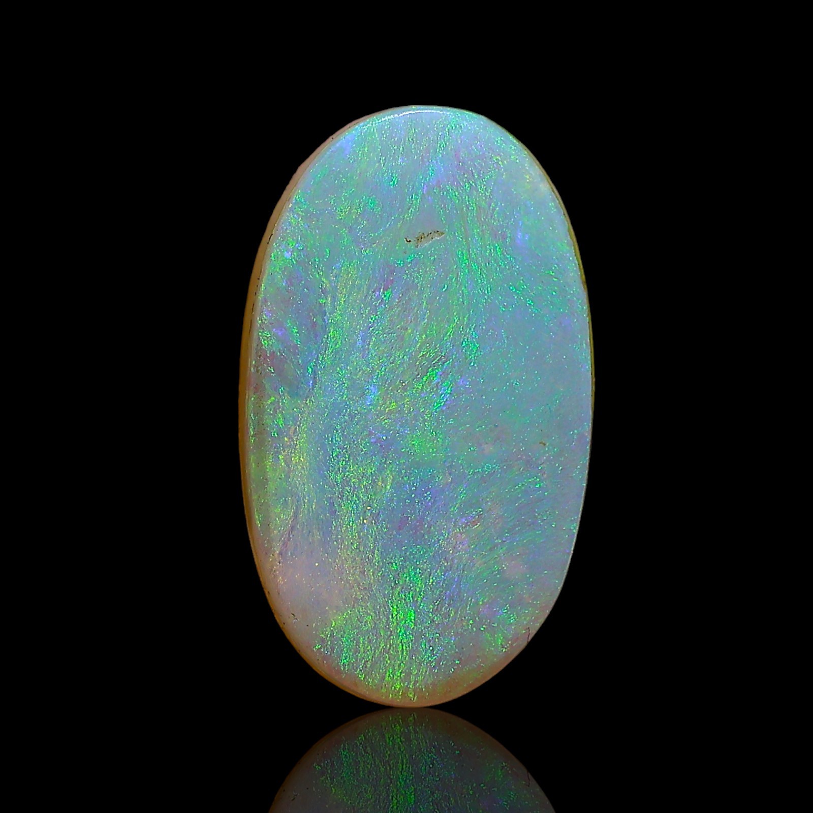 9.05 Cts Lab-Created Oval Doublet Opal Spiritual Cabochon Gemstone 17x10x6 mm