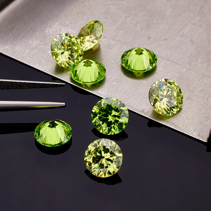 3mm~15mm Round Multicolor Loose Cubic Zirconia 5A CZ Stone Gemstone for Jewelry