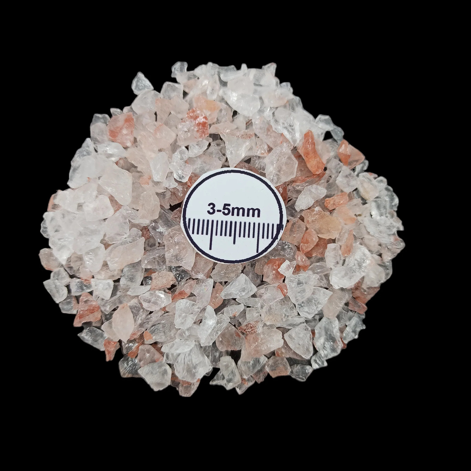 Cherry Quartz 3-5mm Coarse Crushed Gemstone for Resin Decor