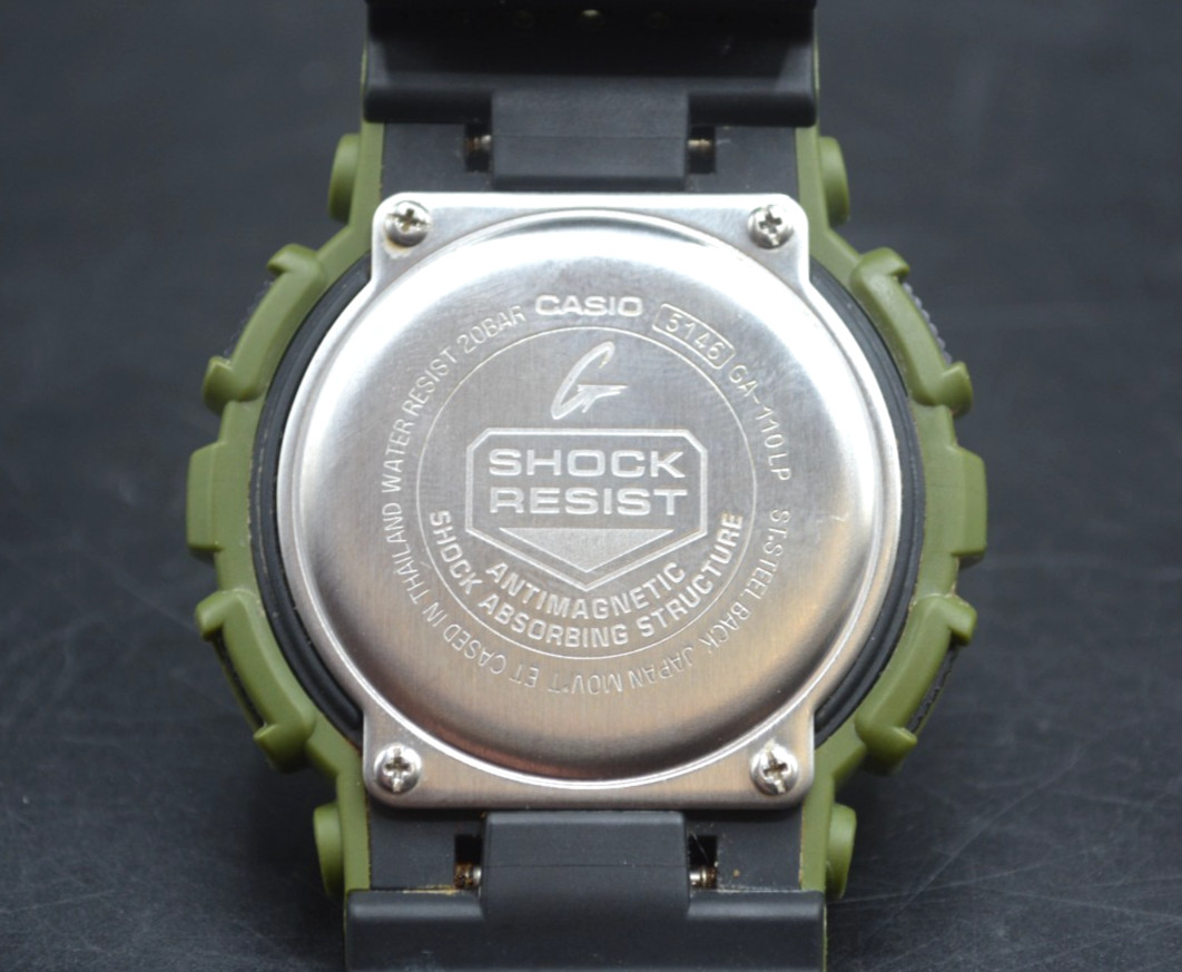 Casio G-Shock 50mm Men’s Green Watch GA-110LP *Pre-owned* FREE SHIPPING