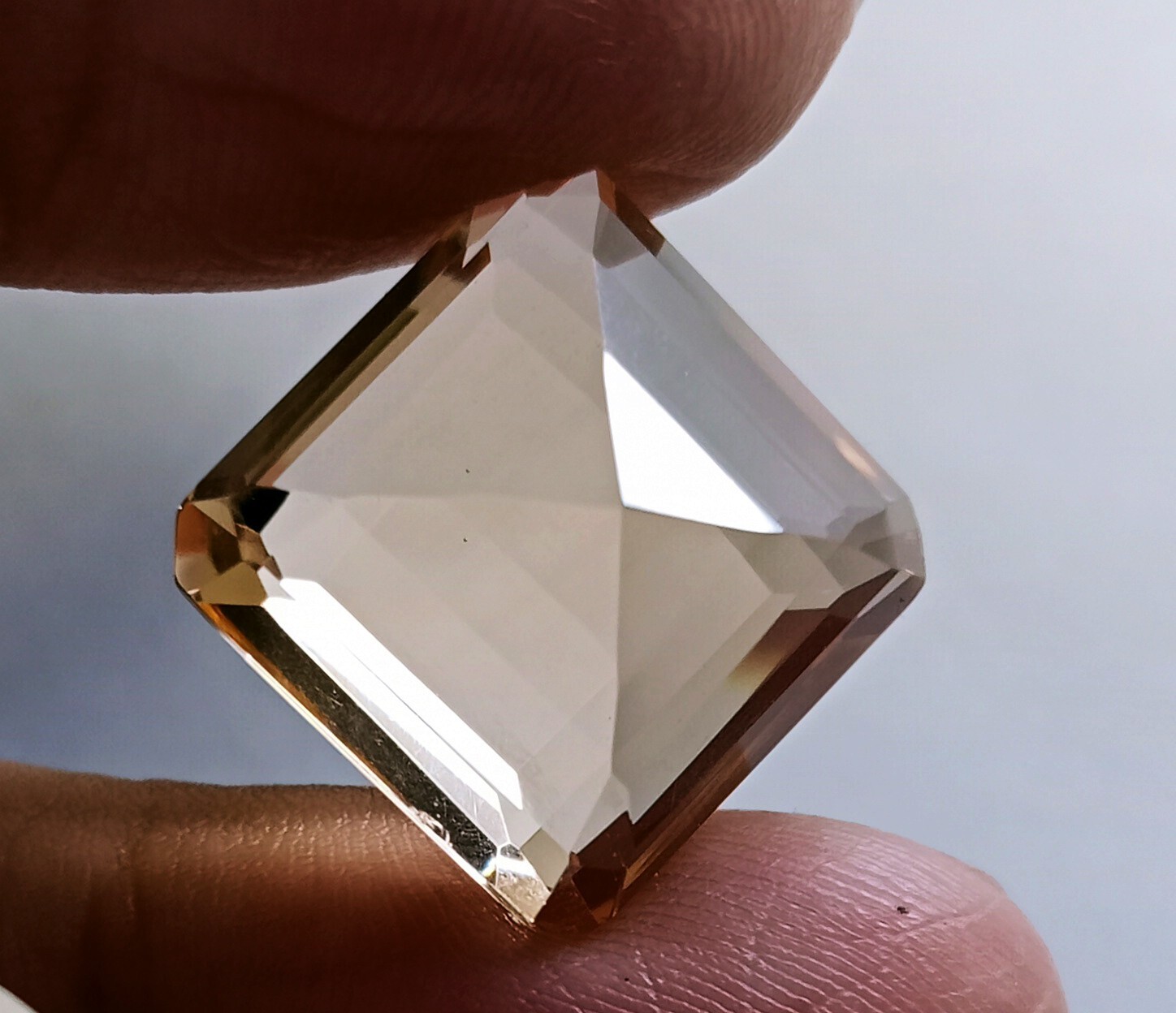 Square Cut Madagascar 10-12 Ct Natural Morganite EGL Certified Loose Gemstone
