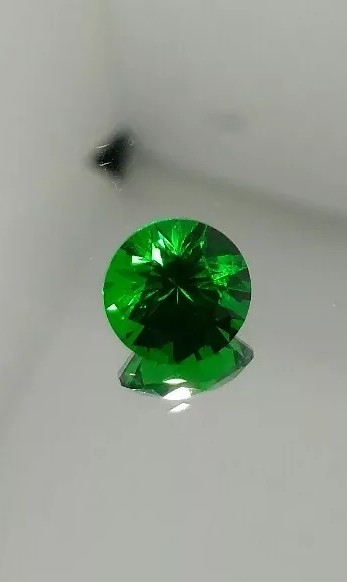 Tsavorite Green YAG 8 mm Round Brilliant Minimum 2.50 Carat Flawless Gem