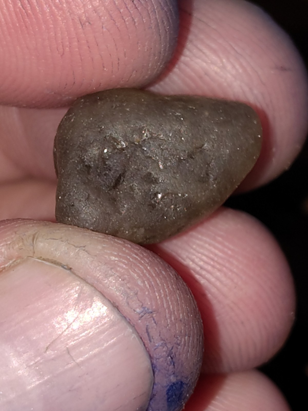 Natural Uncut Blue Gray Montana Sapphire Specimen 1.95 CT 7.5×7.5×5 mm