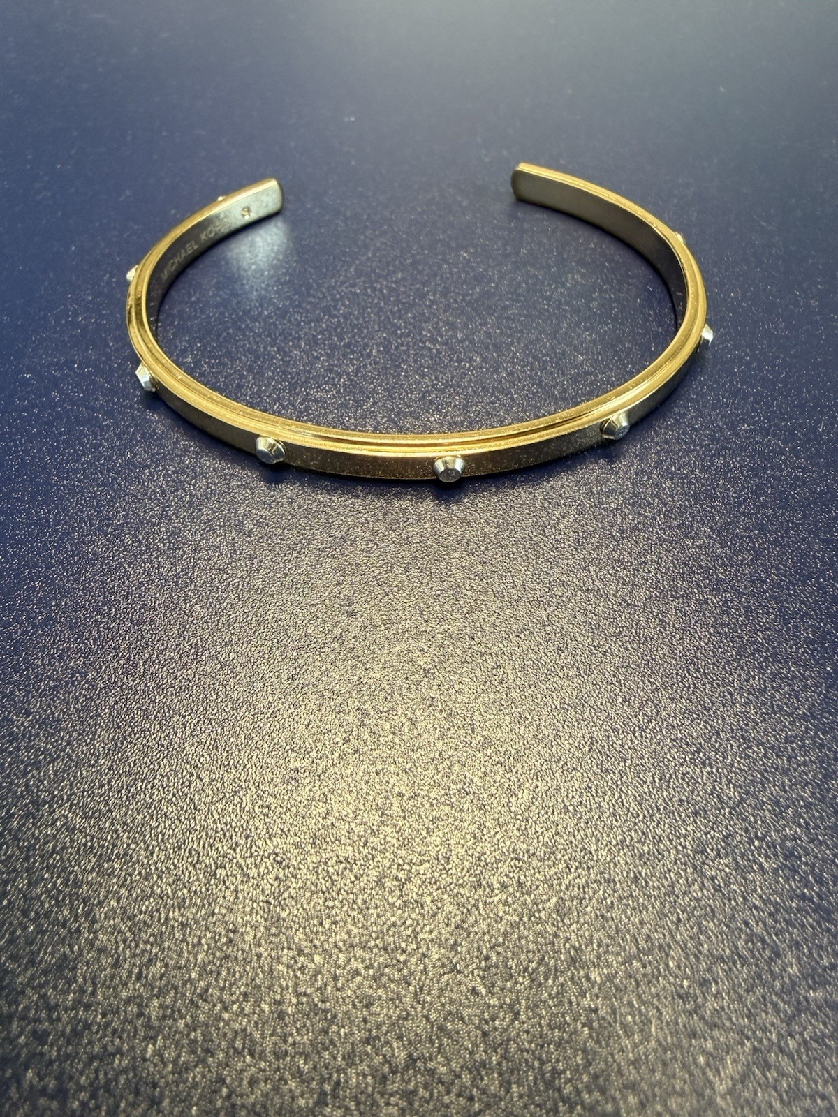 …MICHARL KORS…Rose Gold Tone & Silver Tone Cuff Bracelet…