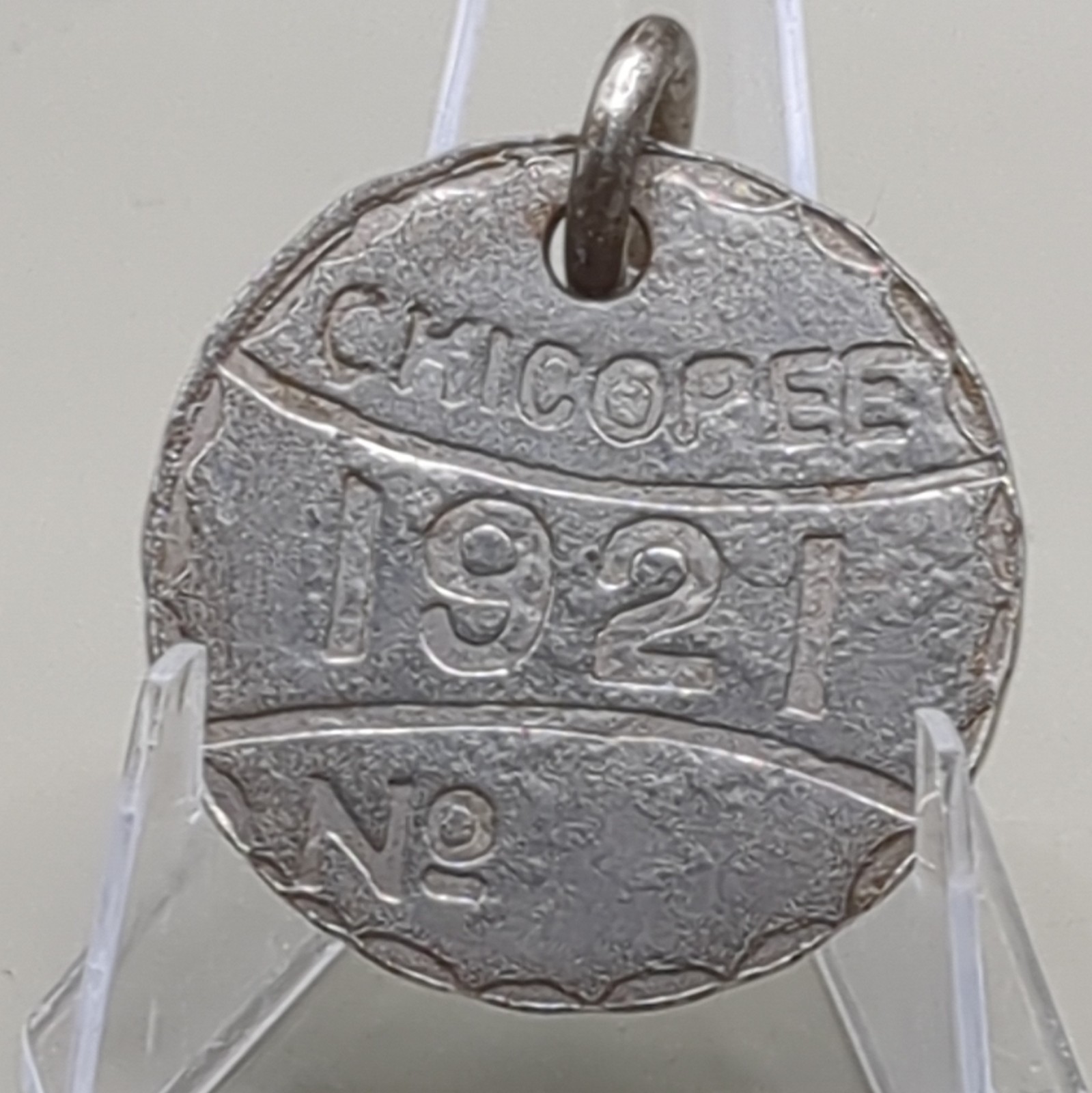 Chicopee, MA 1921 Chauffeur or Driver License Badge Sold AS IS