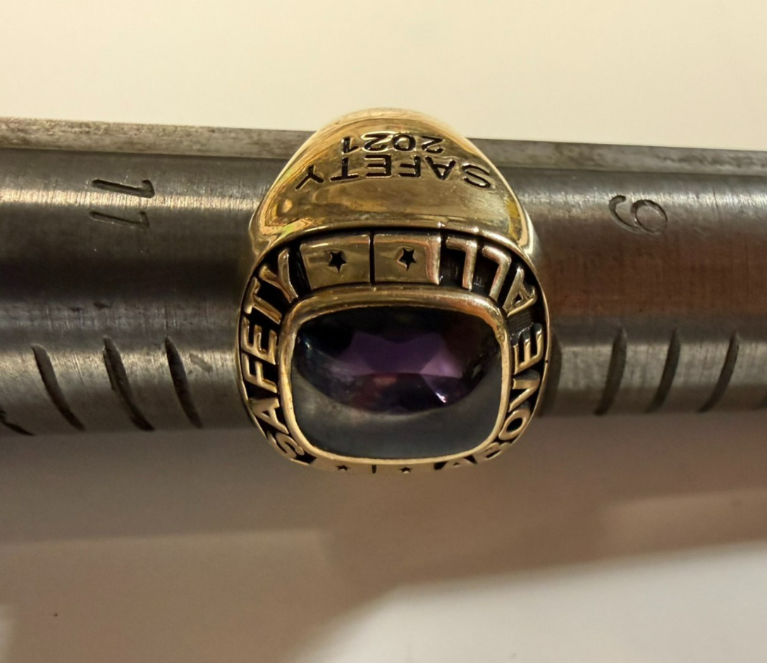 Fed Ex X Freight Serving America Safely, 10k Gold Ring Size 10 FedEx Fed X